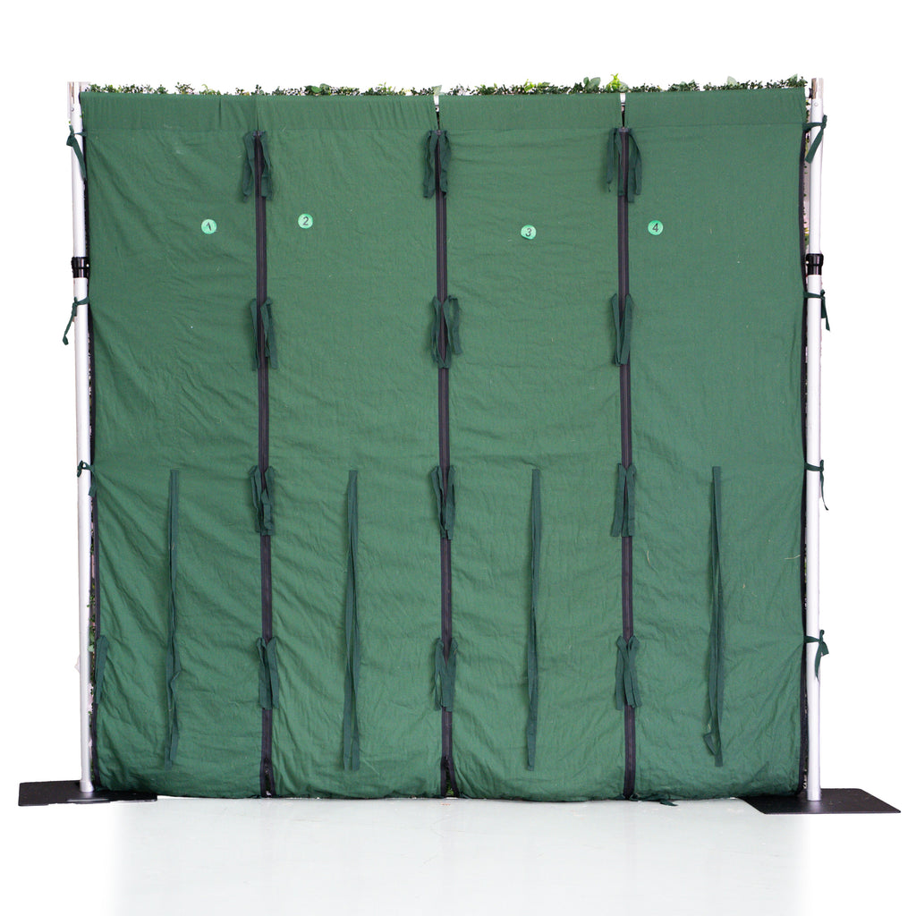 Lin:2D Fabric Artificial rolling up curtain flower wall 8ft x 8ft for weddings and events decoration Free Shipping