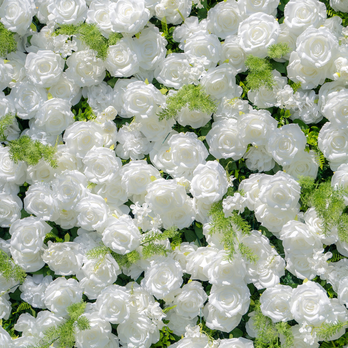 Forest - White Green Popular 5D Fabric Roll Up Flower Wall for Wedding Party Backdrop Free Shipping