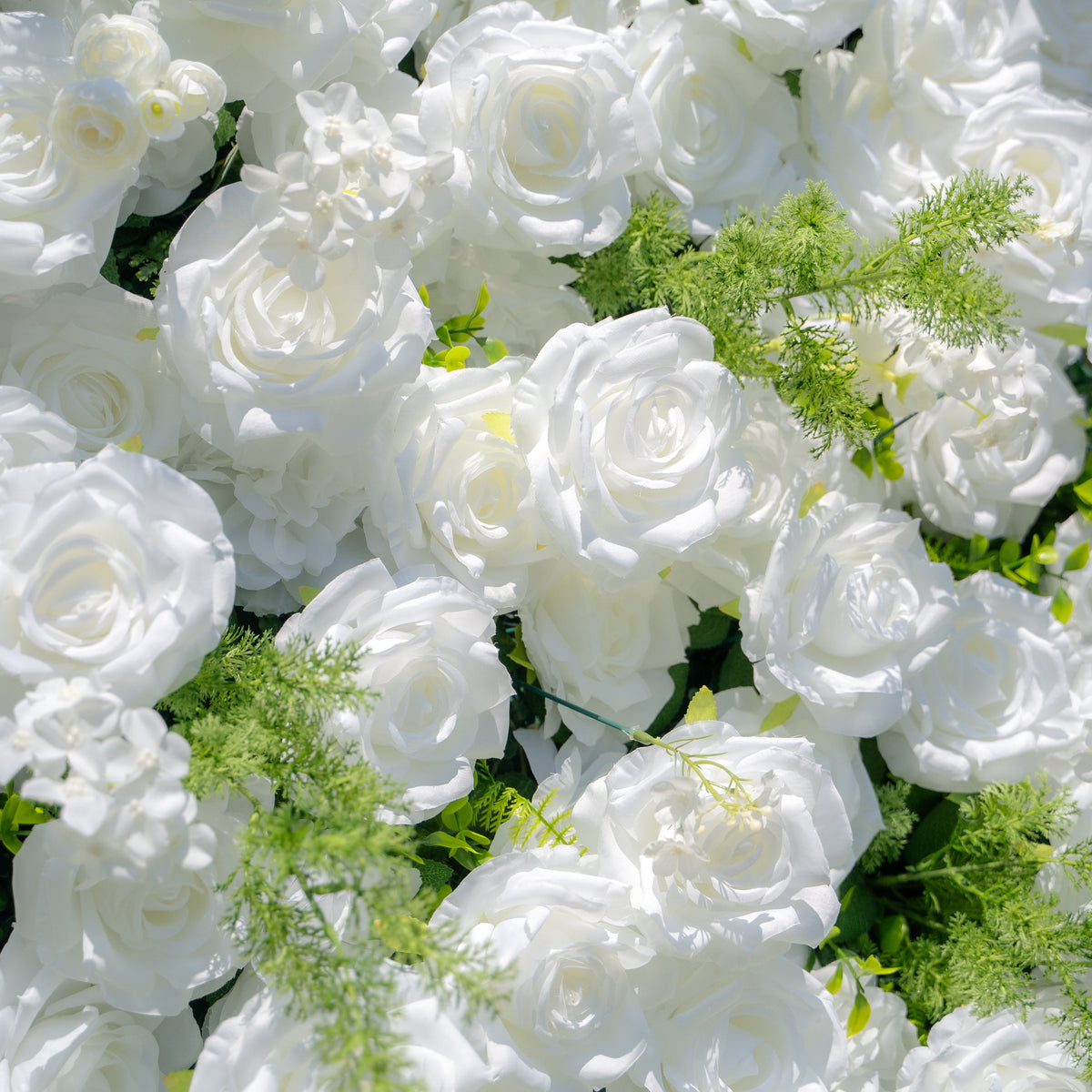 Forest - White Green Popular 5D Fabric Roll Up Flower Wall for Wedding Party Backdrop Free Shipping