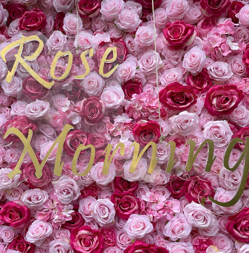 Dress：5D Fabric Artificial rolling up curtain flower wall Free Shipping