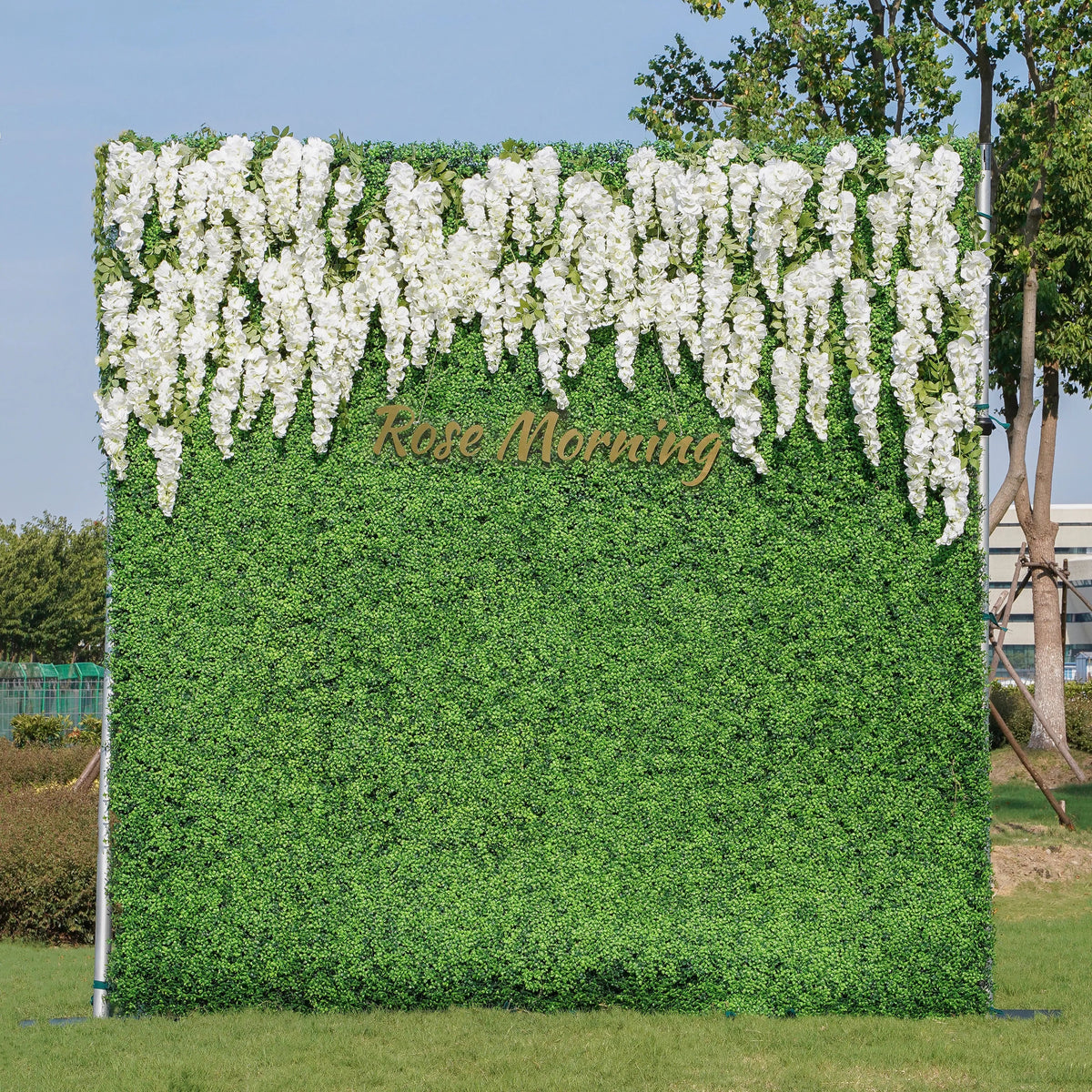 Eling：2D Fabric Artificial rolling up curtain flower wall Free Shipping