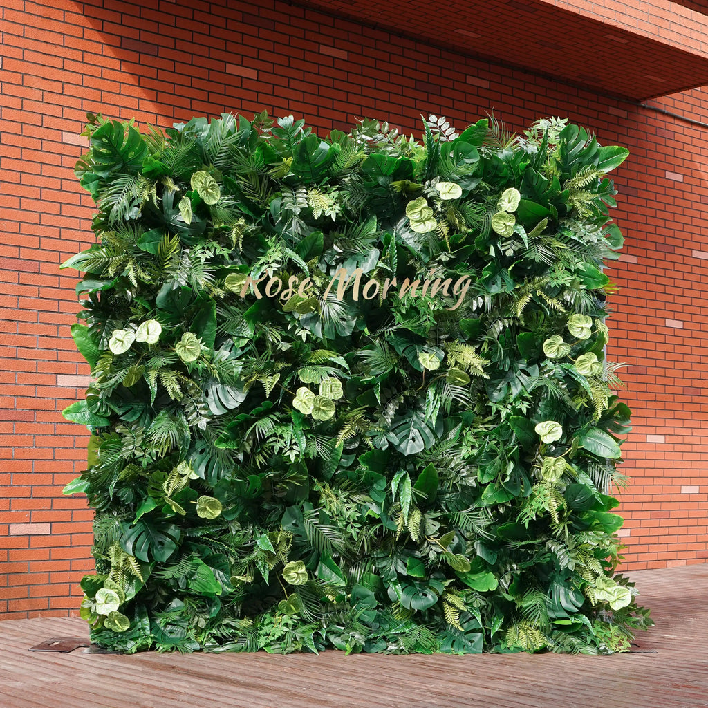 Luke：5D  Fabric Artificial rolling up curtain flower wall Free Shipping