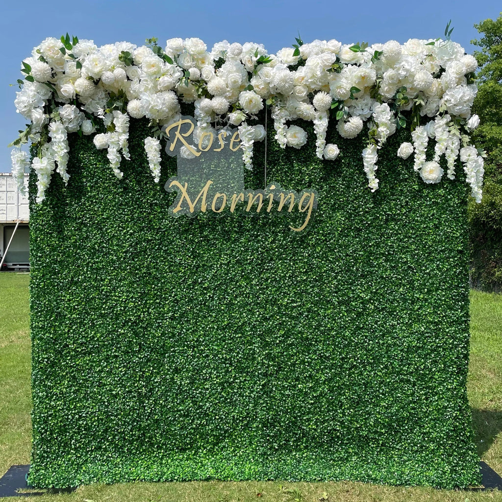 Wisteria：2D  Fabric Artificial rolling up curtain flower wall(Ready to ship) Free Shipping