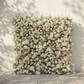 Zarenlora:New Luxury White&Pink 5D Flower wall with Roses &Hydrangeas for Wedding&Event Decor zarenlora front