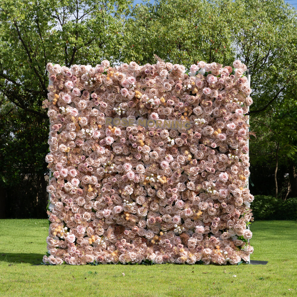 Caffe - 5D Fabric Flower Wall for Weddings Parties Baby Showers Fall Events Backdrop Free Shipping