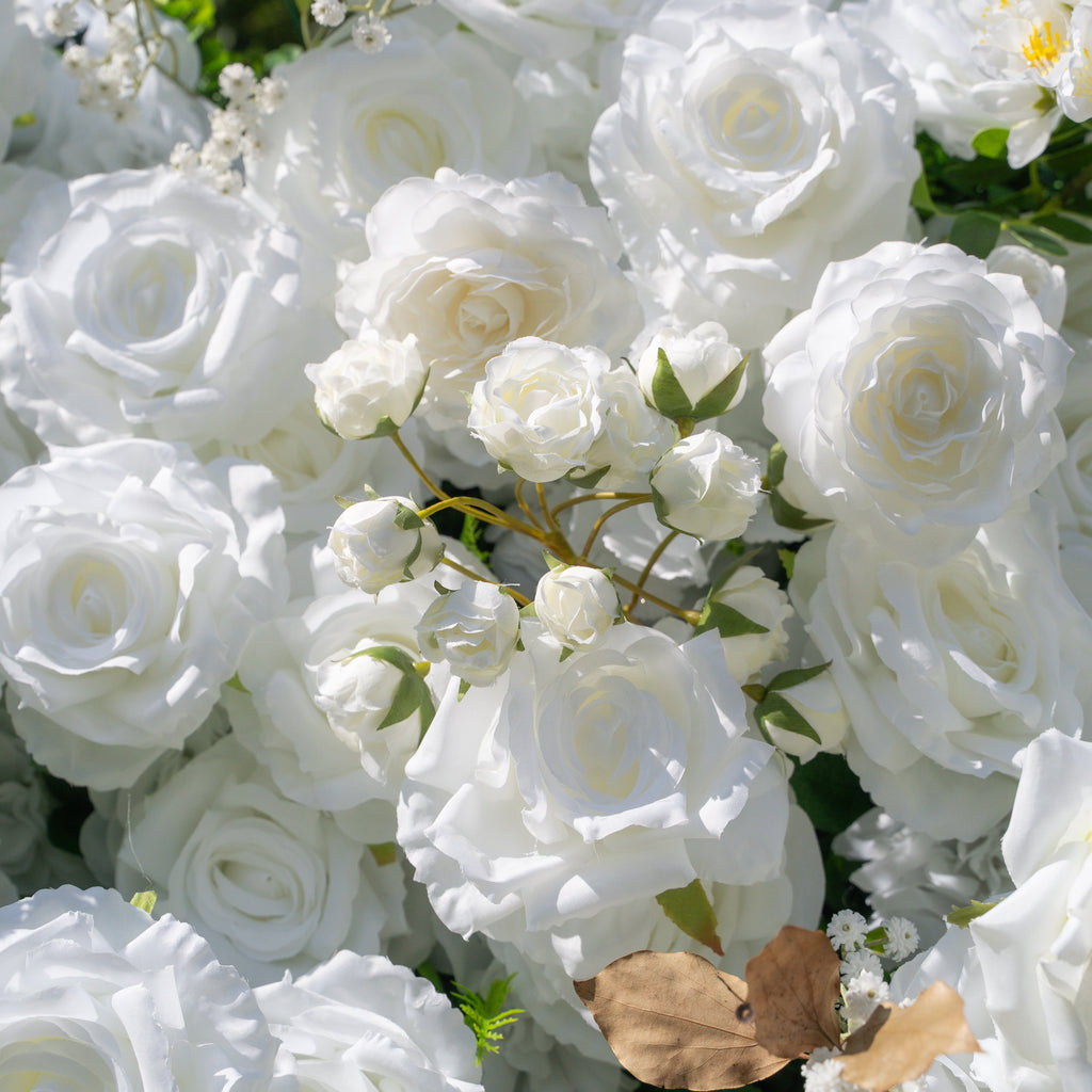 Friday - White Popular 5D Fabric Roll Up Flower Wall for Wedding Party Event Backdrop Free Shipping