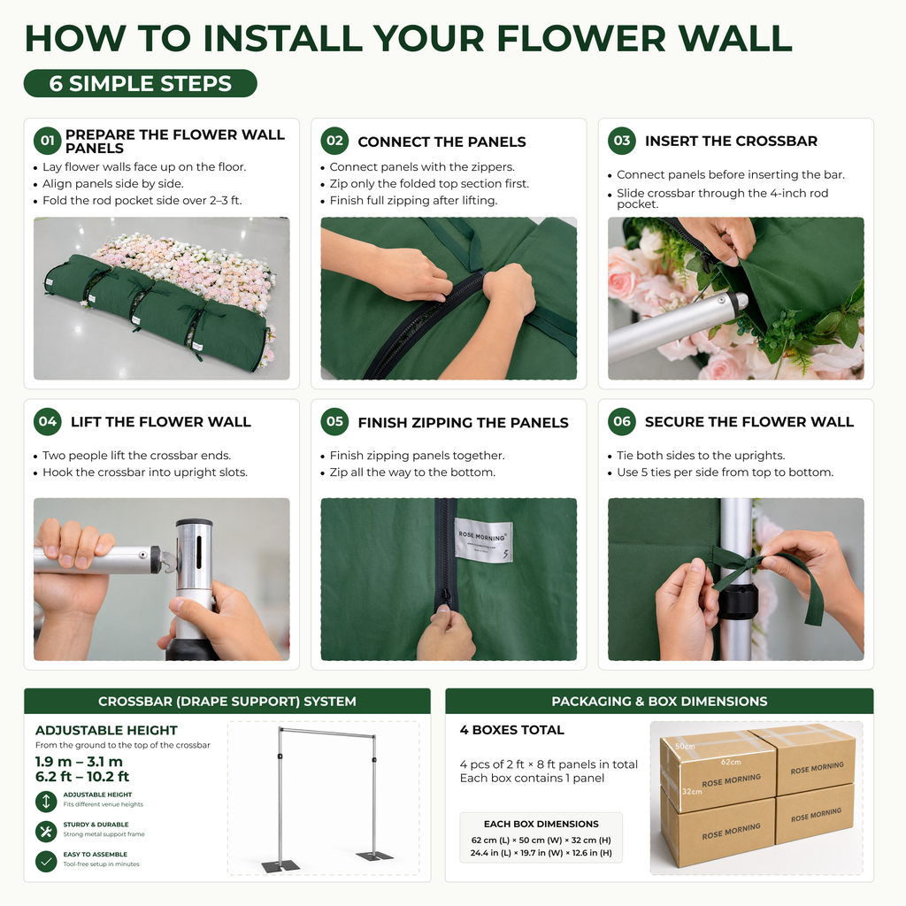Clornora:Luxury 5D Roll up Rose Flower Wall with Purple Orchids for Wedding and Event Decoration Free Shipping