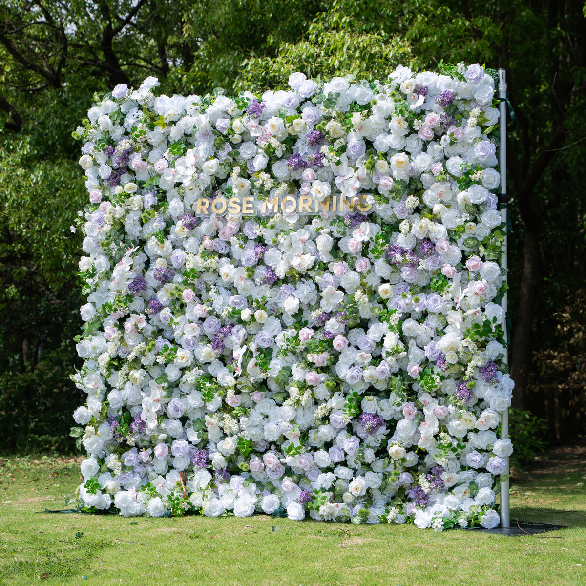 Lori：5D Fabric Artificial zip up curtain flower wall 8ft*8ft(In US Stock) Free Shipping