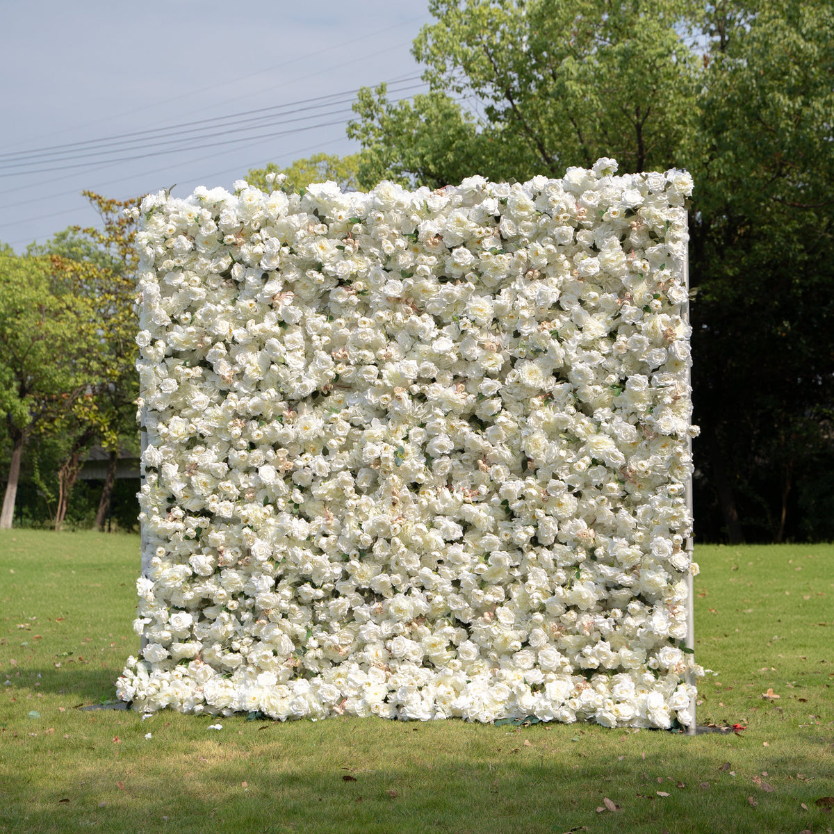 Marainne：5D Fabric Artificial rolling up curtain flower wall Free Shipping
