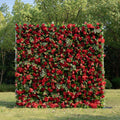 Luisa: 3D Fabric Backdrop Artificial rolling up flower wall Free Shipping