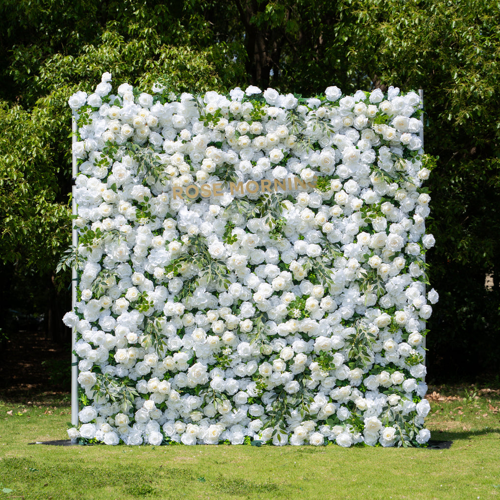 Moonlight：3D Fabric Artificial rolling up curtain flower wall Free Shipping