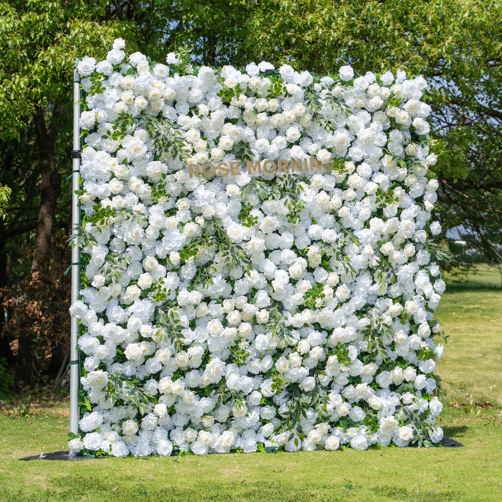 Moonlight：3D Fabric Artificial rolling up curtain flower wall Free Shipping