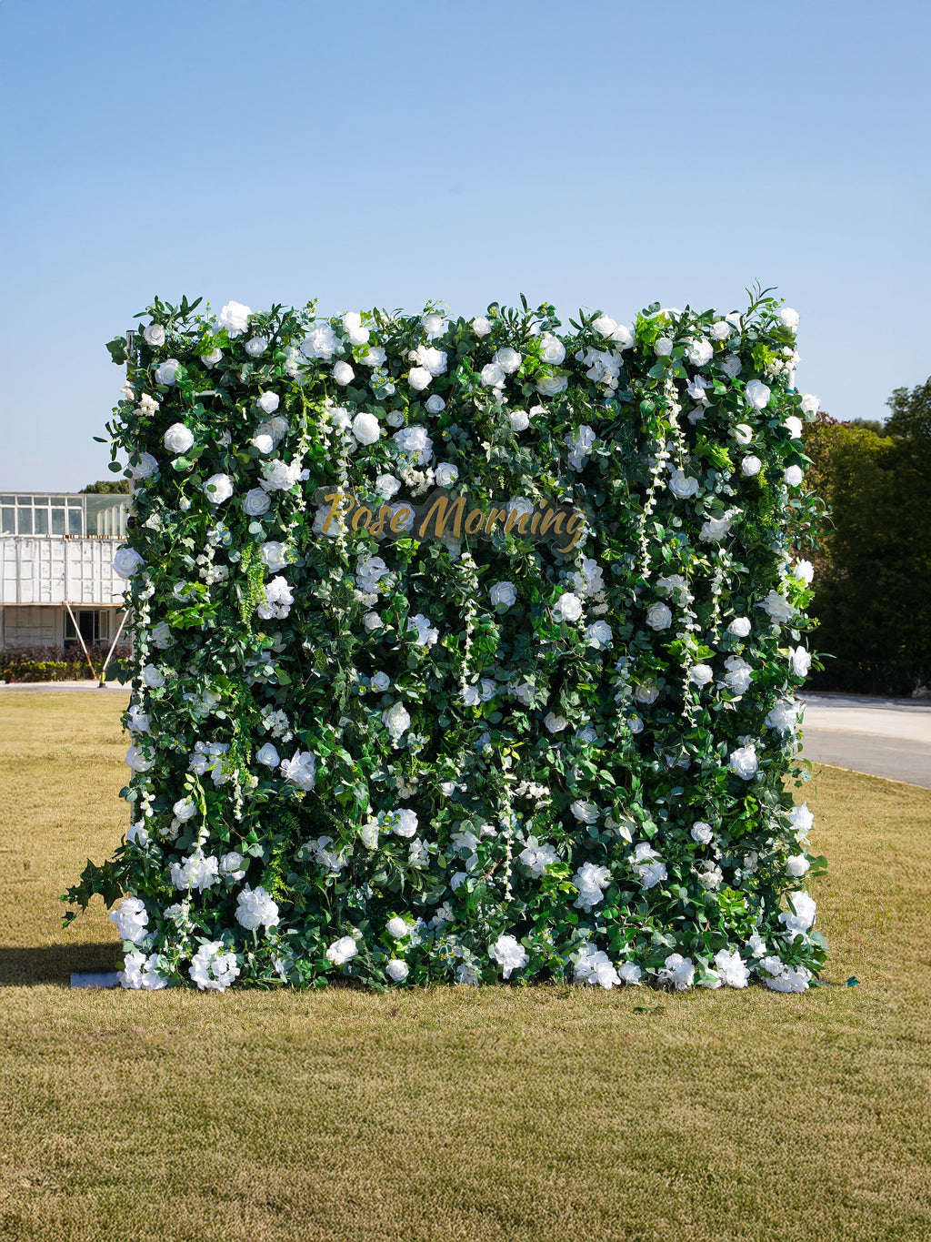 Spring：3D Fabric Artificial rolling up curtain flower wall Free Shipping